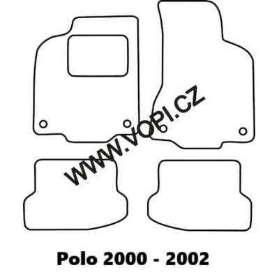 Textilní autokoberce na míru Perfectfit na Volkswagen Polo