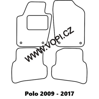 Textilní autokoberce na míru Perfectfit na Volkswagen Polo