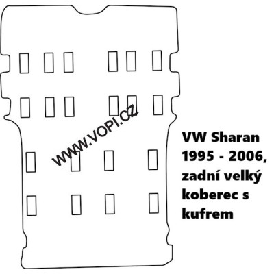 Textilní autokoberce na míru Perfectfit na Volkswagen Sharan