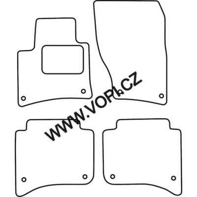 Textilní autokoberce na míru VW Touareg, od r. 2010, Perfectfit
