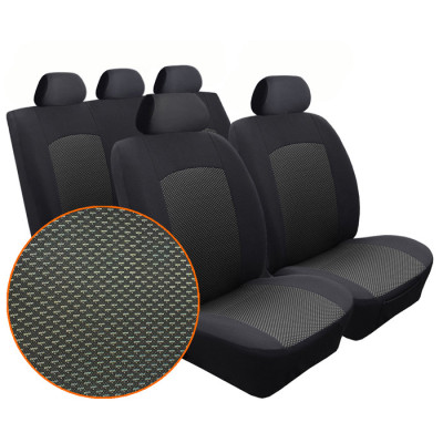 Autopotahy na Volkswagen Transporter T5, 8 míst, Dynamic Žakar tmavý