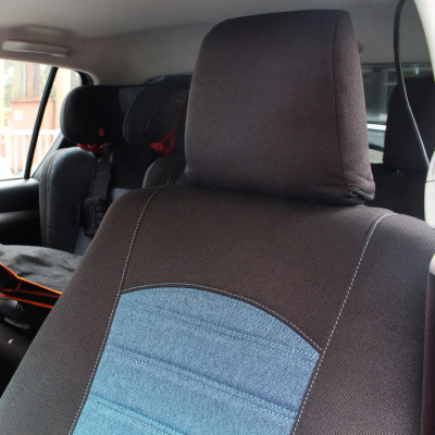 Autopotahy na míru, Florencie, černá/modrá na VW Transporter, 1 místo