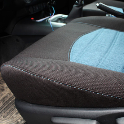 Autopotahy na míru, Florencie, černá/modrá na VW Transporter, 1 místo