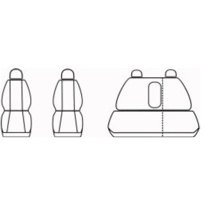 Autopotahy Dynamic Melír na Škoda Octavia I., se zadní loketní opěrkou