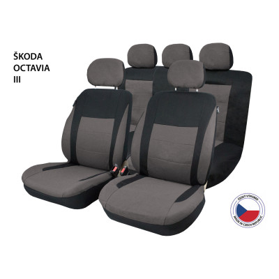 Cappa Autopotahy Perfetto SL Škoda Octavia III černá/šedá