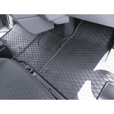 Gumové autokoberce na Volkswagen Transporter T7, od roku 2024, přední sedadla, Rigum