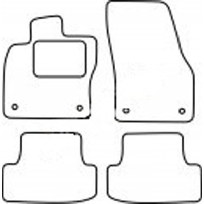 Textilní autokoberce na míru VW T-Roc, od 2017, Royalfit - Velur extra