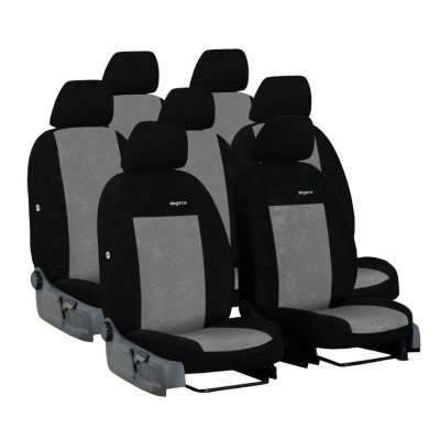 Autopotahy na VW Touran, od 2015, 7 míst, Elegance černo šedé