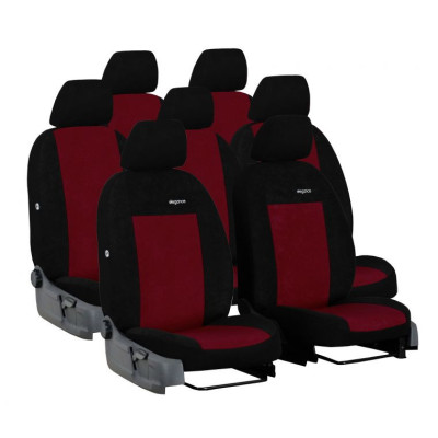 Autopotahy na VW Touran, od 2015, 7 míst, Elegance černo vínové