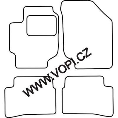 Textilní autokoberce na míru Hyundai Accent, od r. 2006, Perfectfit