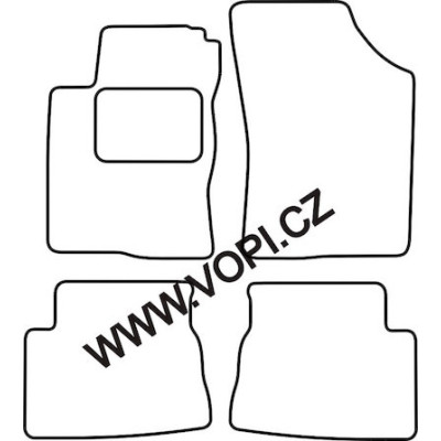 Textilní autokoberce na míru Hyundai Getz, Perfectfit