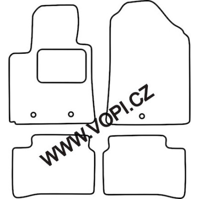 Textilní autokoberce na míru Hyundai I 10, od r. 2013, Carfit - Velur