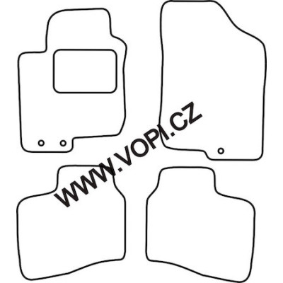 Textilní autokoberce na míru Hyundai I 30, Perfectfit