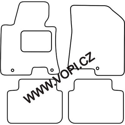 Textilní autokoberce na míru Hyundai I 30, Perfectfit