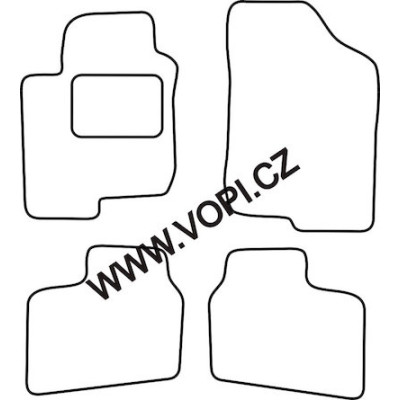 Textilní autokoberce na míru Hyundai I 30, Carfit - Velur