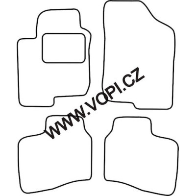 Textilní autokoberce na míru Hyundai I 30, Royalfit - Velur extra