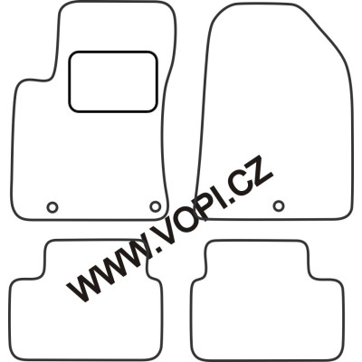 Textilní autokoberce na míru Hyundai I 30, Royalfit - Velur extra