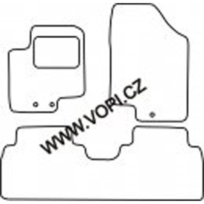 Textilní autokoberce na míru Hyundai IX 20, od roku 2009, Royalfit