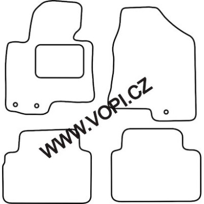 Textilní autokoberce na míru Hyundai IX 35, od r. 2010, Perfectfit