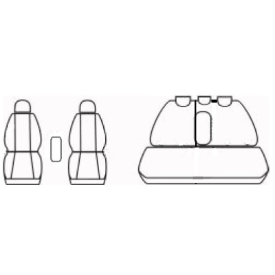 Autopotahy na Hyundai Kona, od r. 2017 - 2023, Lux style antracit