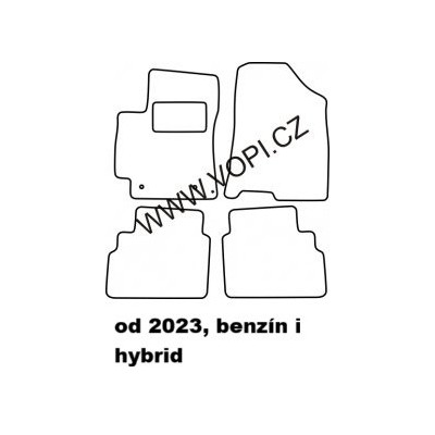 Textilní autokoberce na míru Hyundai Kona, Royalfit - Velur extra