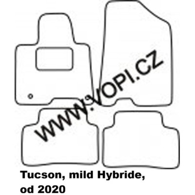 Textilní autokoberce na míru Hyundai Tucson, 2020, Carfit - Velur