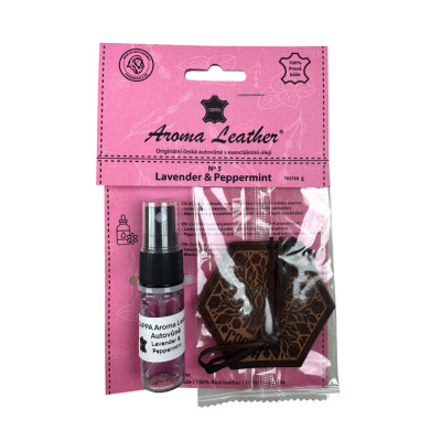 Autovůně Aroma Leather Tree Lavender & Peppermint Set