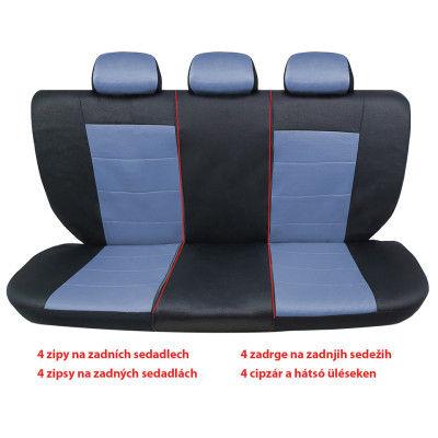 Autopotahy Cappa ELEGANCE DUSTER černá/modrá