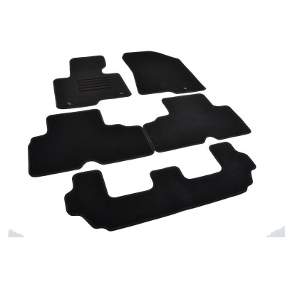 Textilní autokoberce Kia Carens, od 05/2013 - 2019, 7 míst, Standard