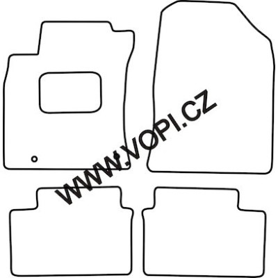 Textilní autokoberce na míru Kia Ceed, od 2018, Carfit - Velur