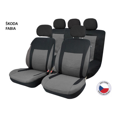 Cappa Autopotahy Perfetto SL Škoda Fabia černá/šedá