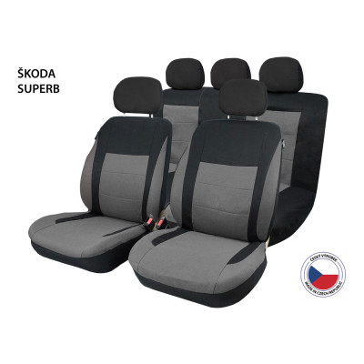 Cappa Autopotahy Perfetto SL Škoda Superb černá/šedá