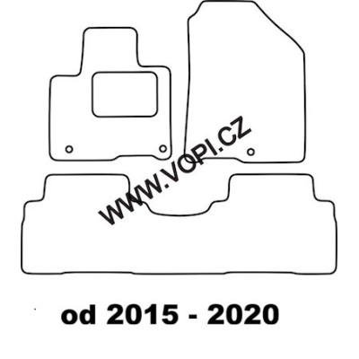 Textilní autokoberce na míru Kia Sorento, od r. 2015, Carfit - Velur