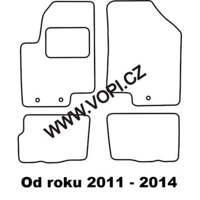 Textilní autokoberce na míru Kia Soul, Perfectfit