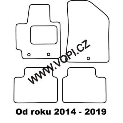 Textilní autokoberce na míru Kia Soul, Perfectfit