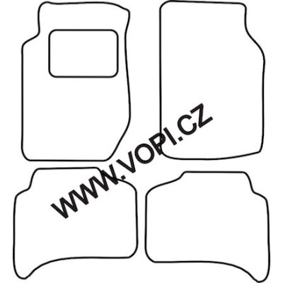 Textilní autokoberce na míru Kia Sportage, od r.1995 - 2004, Perfectfit