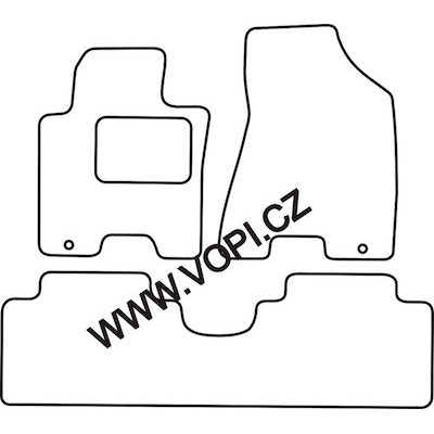 Textilní autokoberce na míru Kia Sportage, od r.2004 - 2010, Carfit