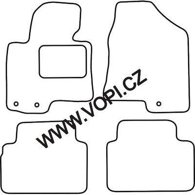 Textilní autokoberce na míru Kia Sportage, od r.2010 - 2016, Carfit