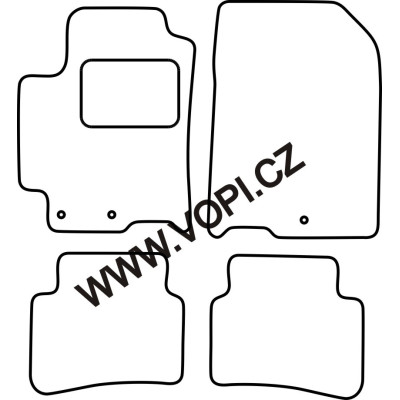 Textilní autokoberce na míru Kia Stonic, od roku 2017, Carfit - Velur
