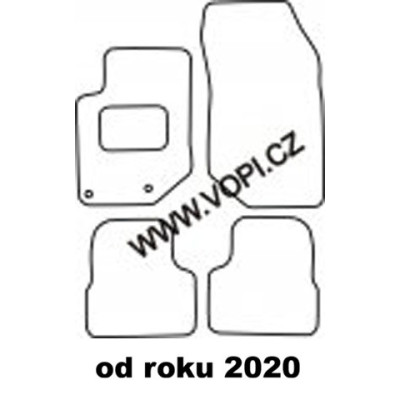 Textilní autokoberce na míru Peugeot 2008, dle roku výroby, Perfectfit