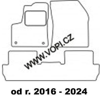 Textilní autokoberce na míru Peugeot 3008, Royalfit - Velur extra