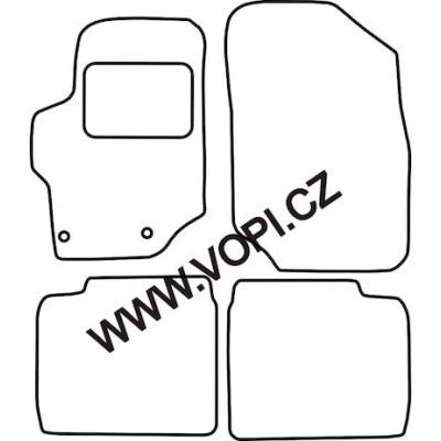 Textilní autokoberce na míru Peugeot 301, Perfectfit