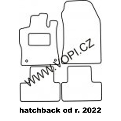 Textilní autokoberce na míru Peugeot 308, Perfectfit