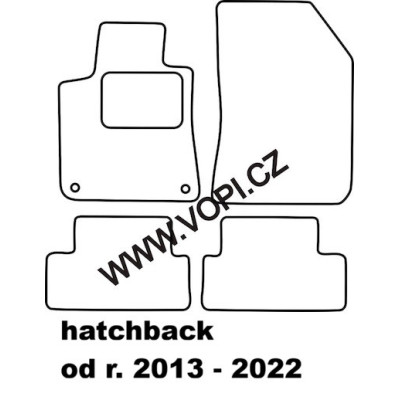 Textilní autokoberce na míru Peugeot 308, Carfit