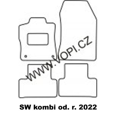 Textilní autokoberce na míru Peugeot 308, Carfit