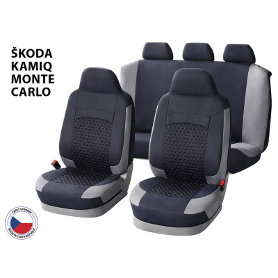 Cappa Autopotahy Perfetto HLH Škoda Kamiq Monte Carlo černá/šedá