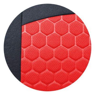 Autopotahy Perfetto HL Škoda Kamiq černá/červená