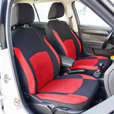 Autopotahy Perfetto HL Škoda Kamiq černá/červená