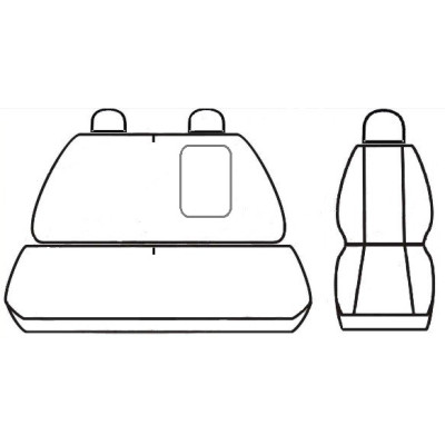 Autopotahy Elegance alcantara na Citroen Jumper II., 3 místa, od roku 2006, černo červené