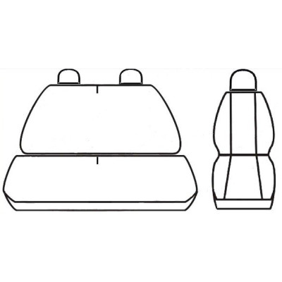 Autopotahy Lux style na Ford Tranzit 1+2 místa, od roku 2006 - 2013, barva antracit